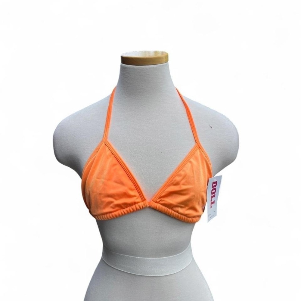 Doll Swimwear Orange- pink interior bikini top - Picture 2 of 5